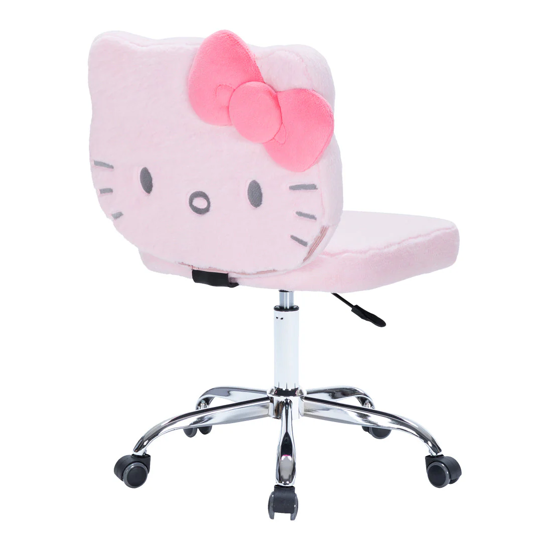 Hello Kitty x Impressions Vanity Teddy Fur Swivel Chair - Image 6