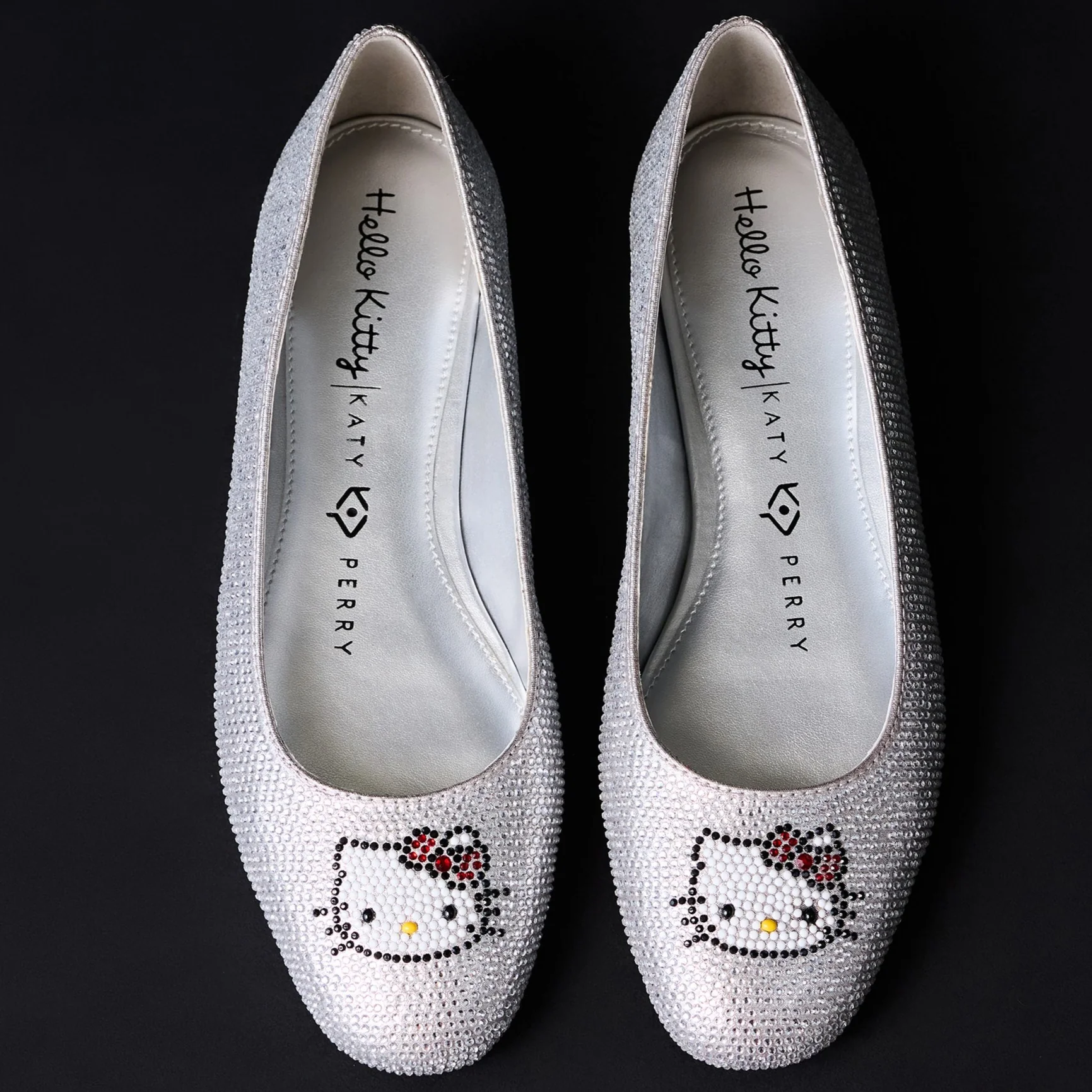 Hello Kitty x Katy Perry Crystal Ballet Flat (Silver) - Image 4