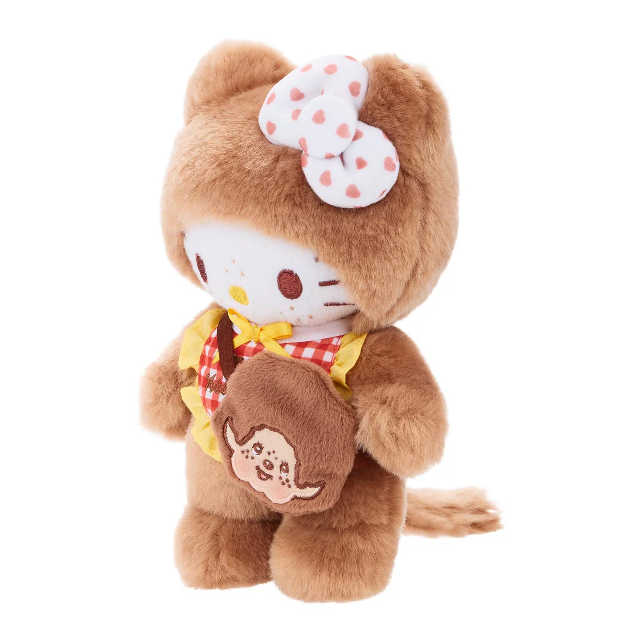 Hello Kitty x Monchhichi 8" Gingham Plush (Hello Kitty) - Image 2