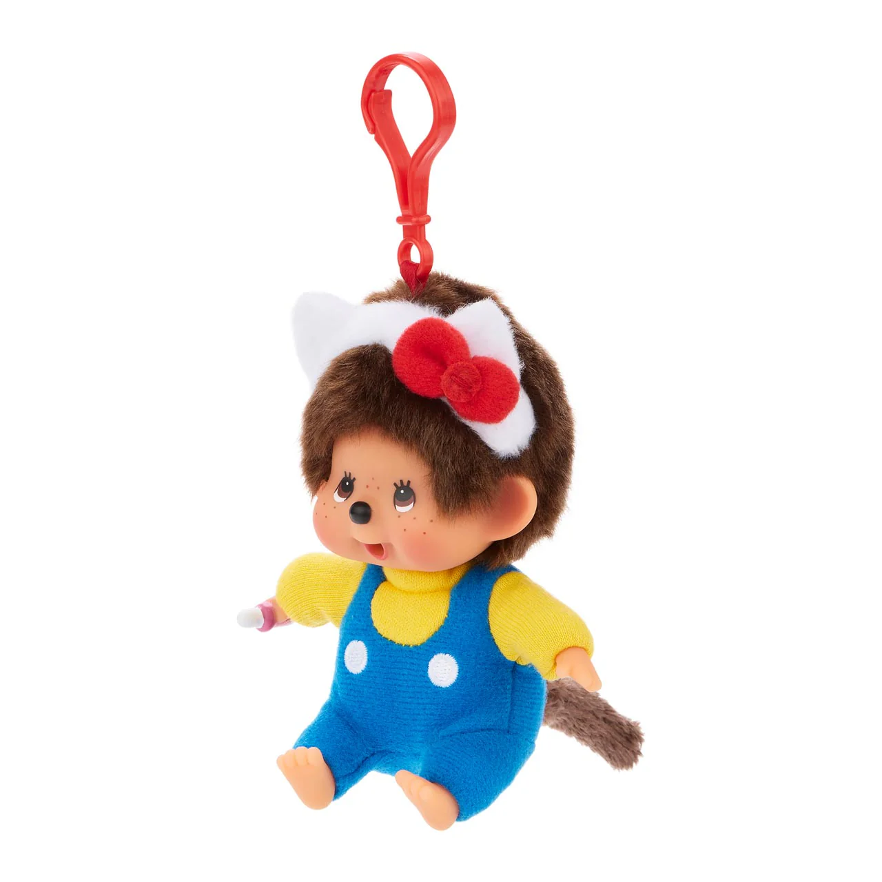 Hello Kitty x Monchhichi Plush Mascot Clip (Monchhichi) - Image 2