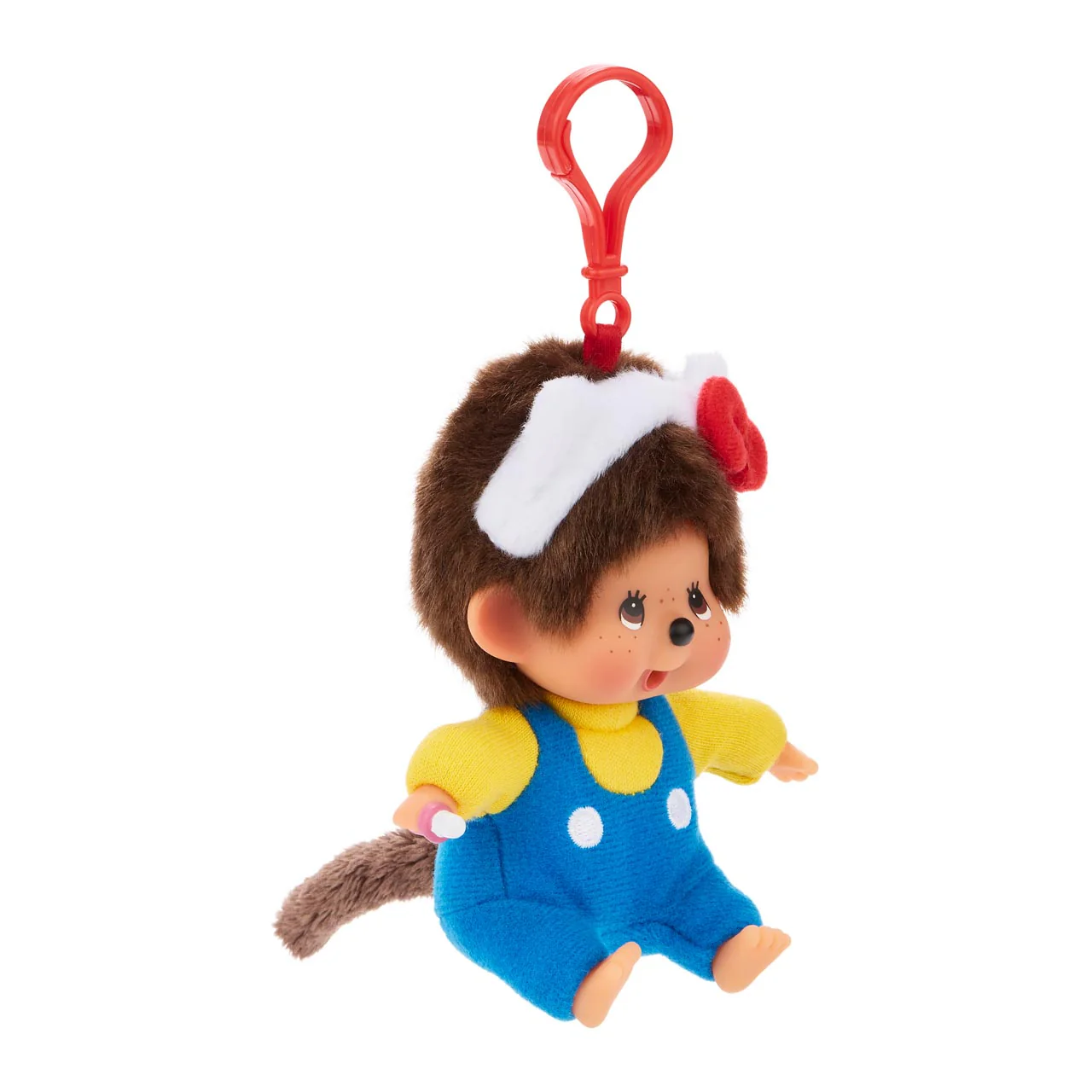 Hello Kitty x Monchhichi Plush Mascot Clip (Monchhichi) - Image 3