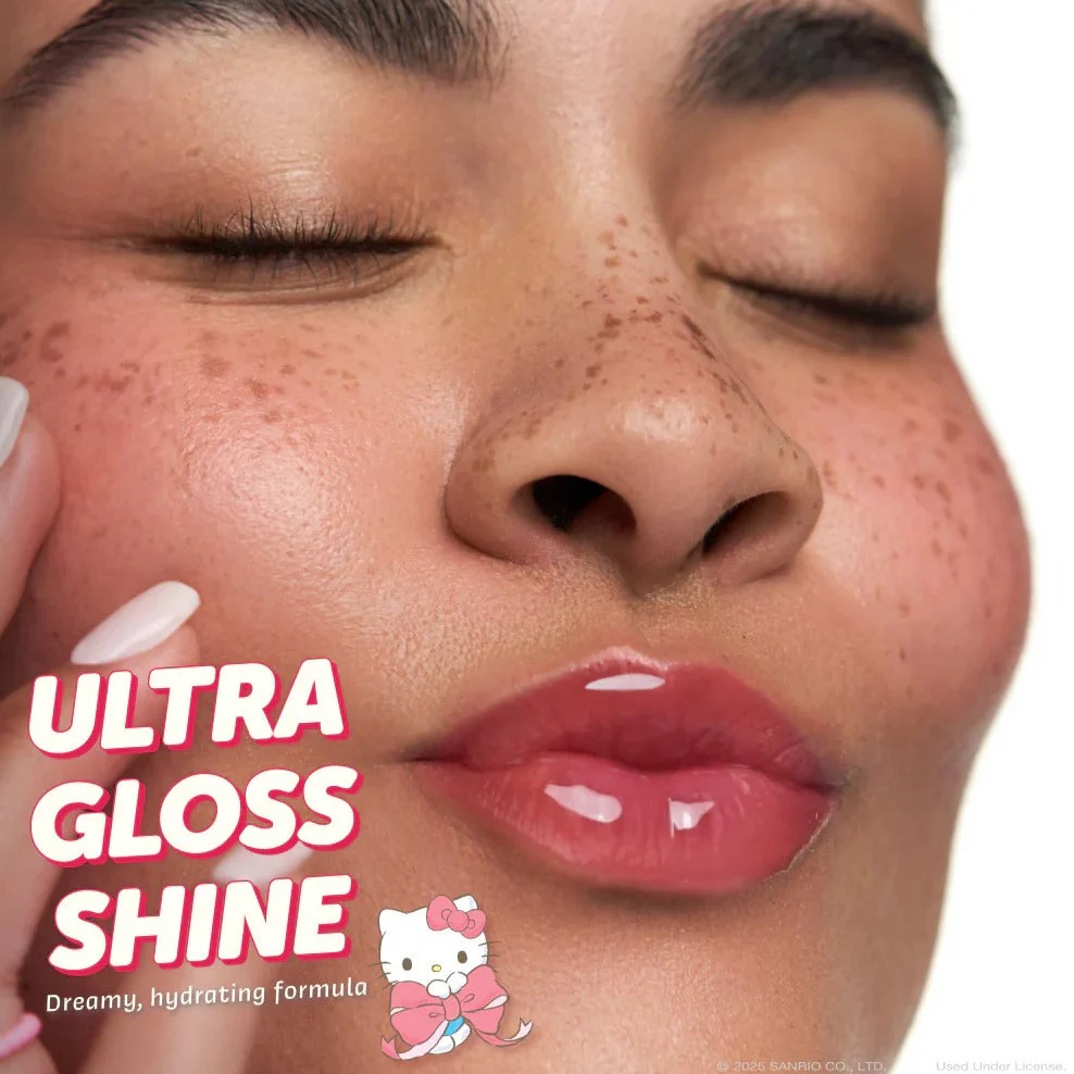 Hello Kitty x The Crème Shop Gloss Jelly Tinted Peptide Lip Glaze (Berry Cherry) - Image 7