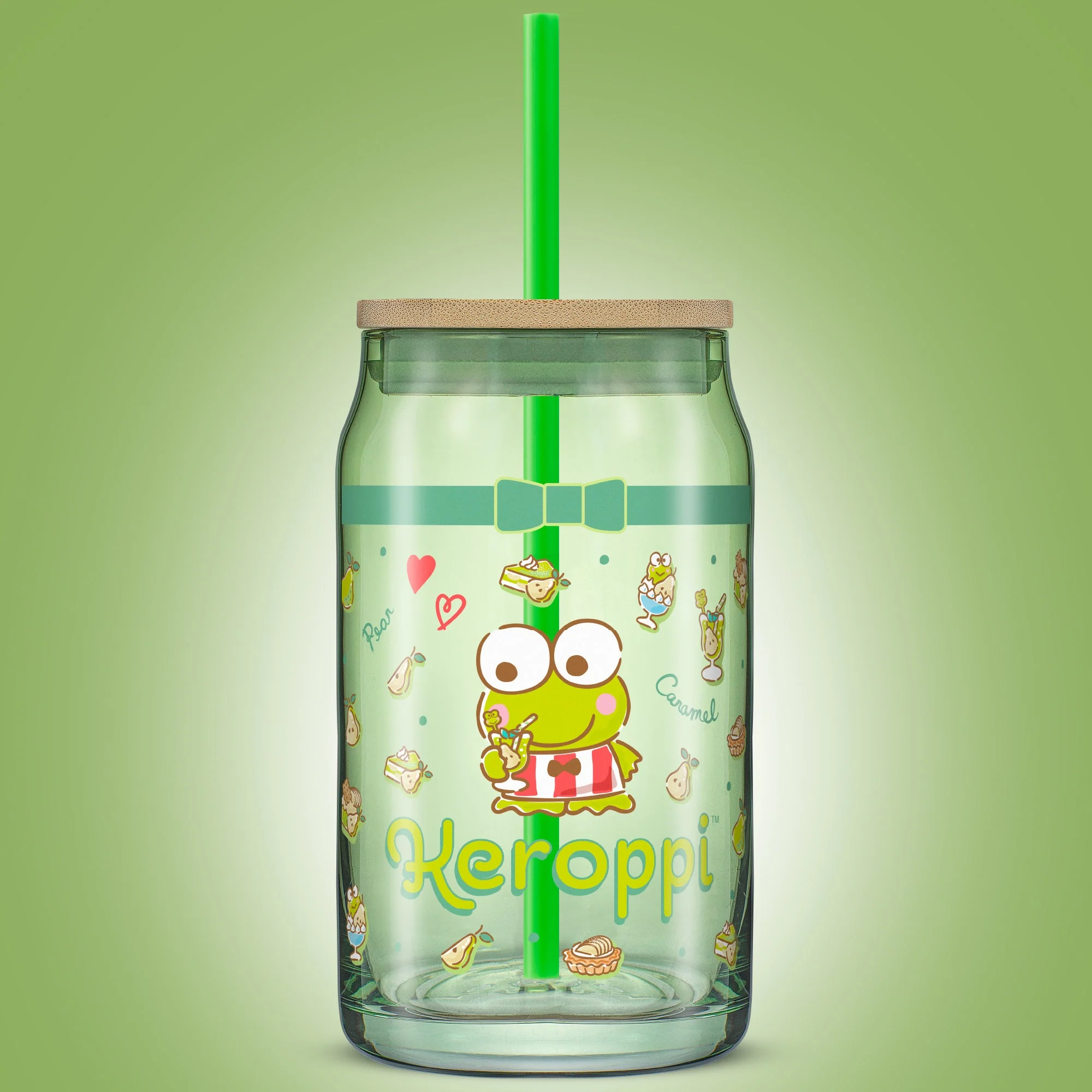 Keroppi Favorite Flavor Lidded Glass Tumbler - Image 2