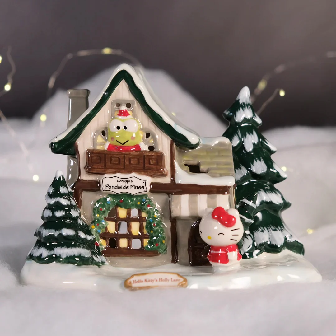 Keroppi's Pondside Pines Ceramic Candle House