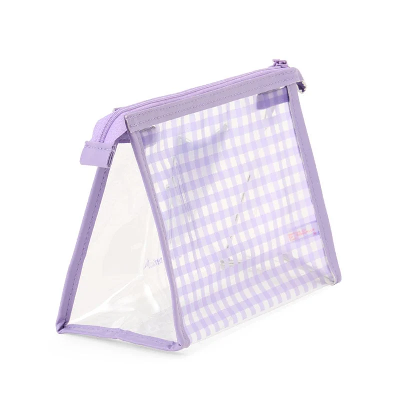 Kuromi Clear Gingham Zipper Pouch - Image 2
