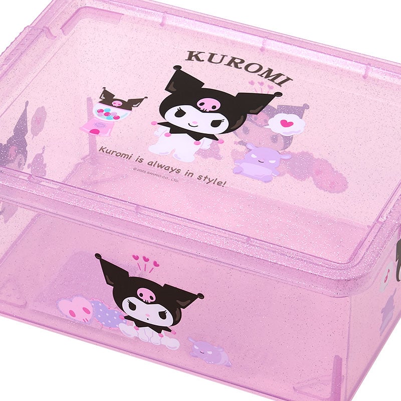 Kuromi Clear Glitter Storage Bin (S) - Image 3
