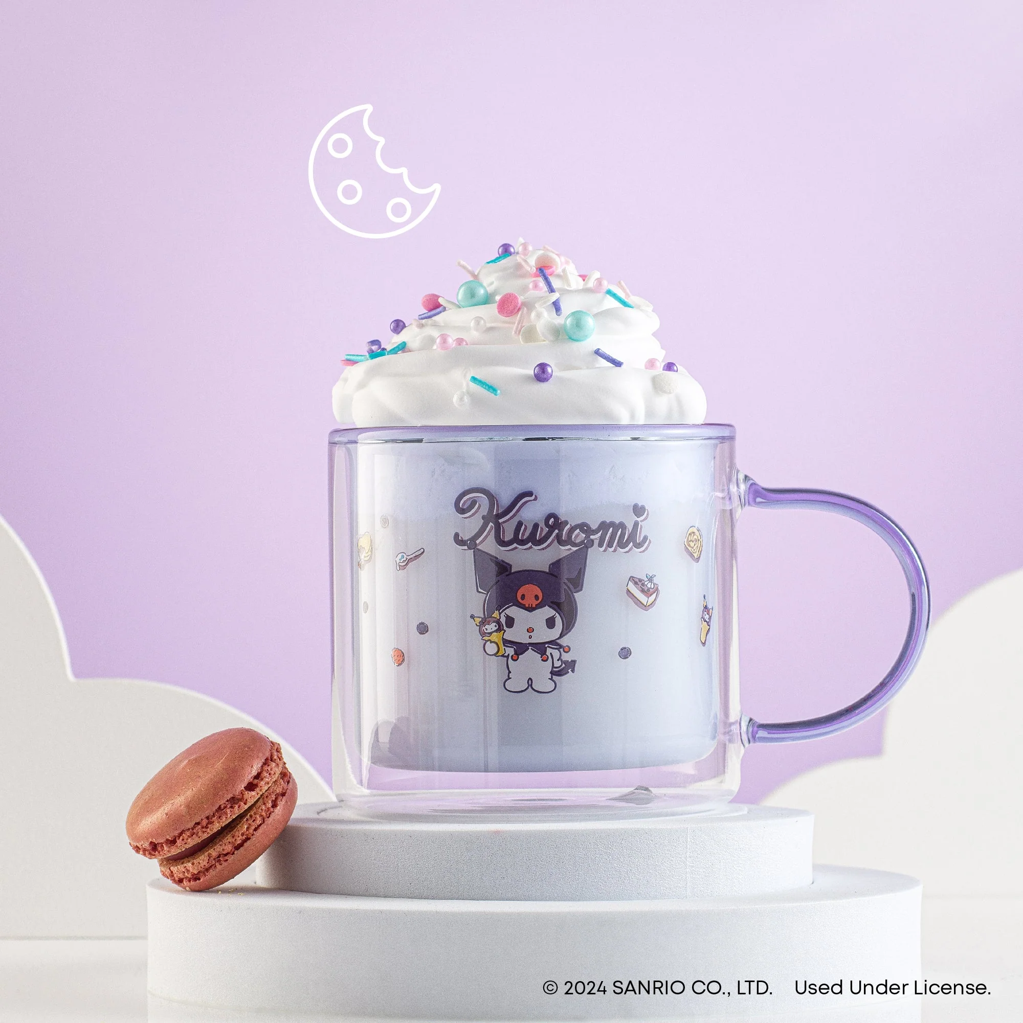 Kuromi Double Wall Coffee Mug - Image 2