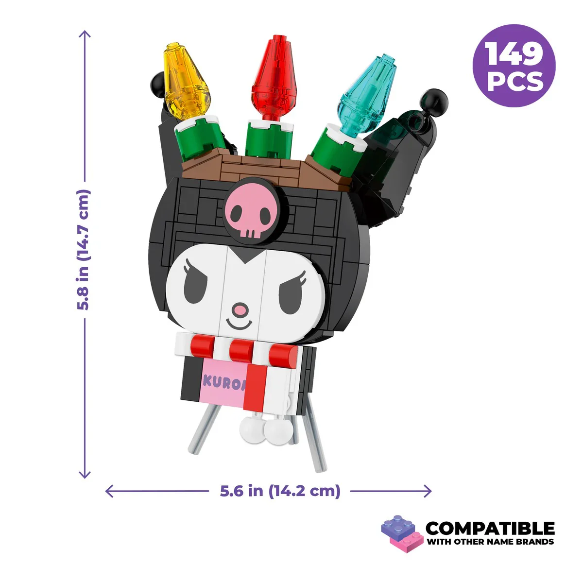 Kuromi Holiday Decoration Building Set - Image 3
