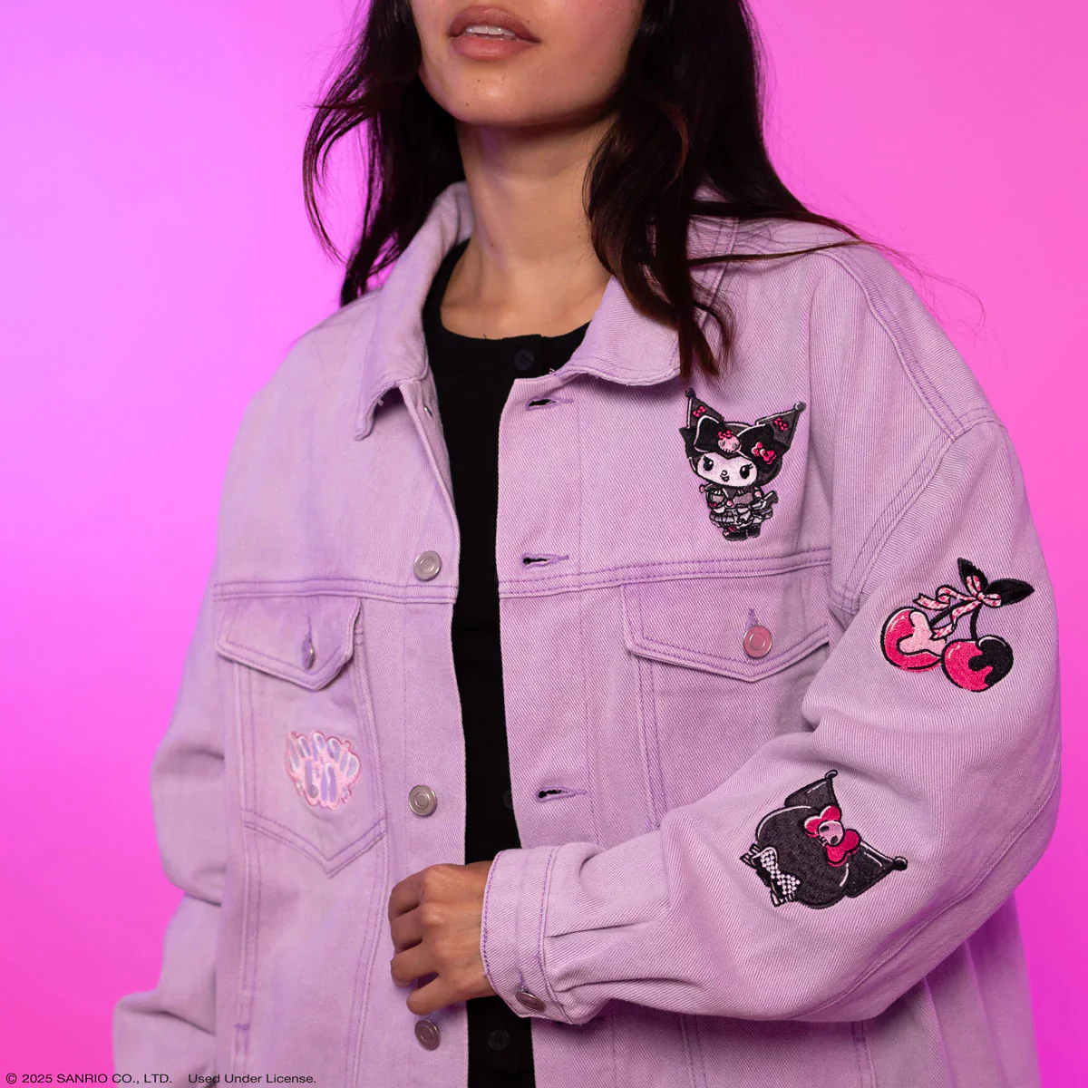 Kuromi JapanLA 20th Anniversary Denim Jacket - Image 3
