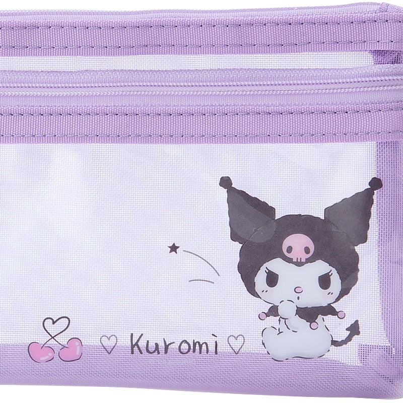 Kuromi Mesh Pencil Pouch - Image 2