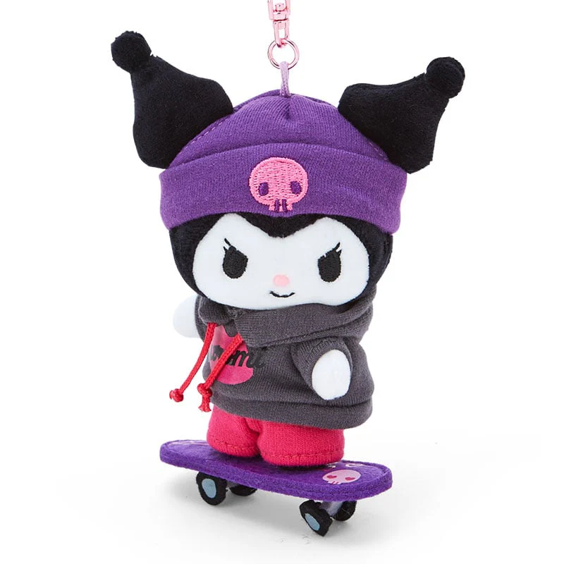 Kuromi Plush Mascot Keychain (Sk8r Squad Series) - Image 2
