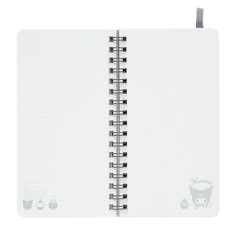 Kuromi Slim Spiral Notebook (Elastic Closure) - Image 2
