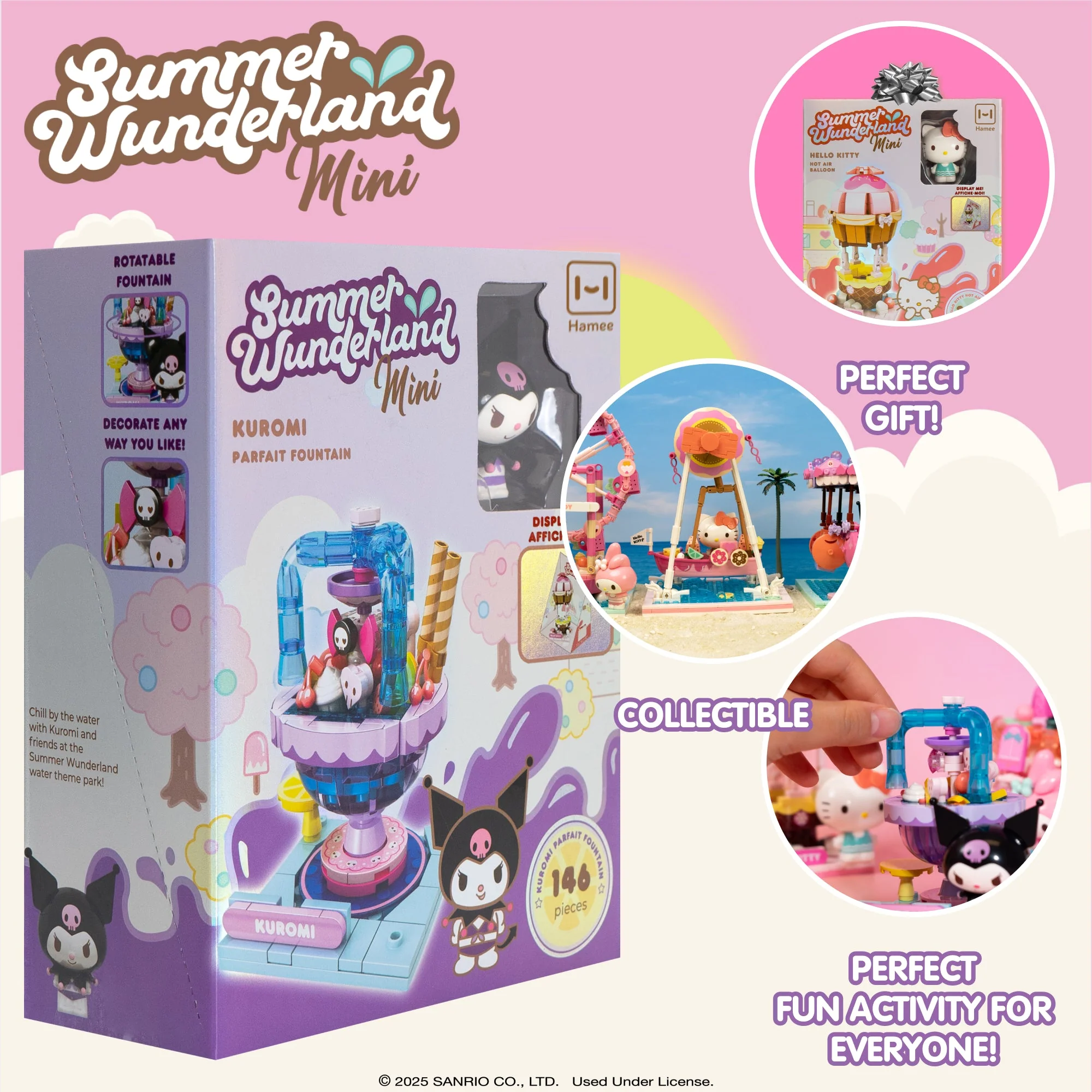 Kuromi Summer Wunderland Mini Building Blocks (Parfait Fountain) - Image 2