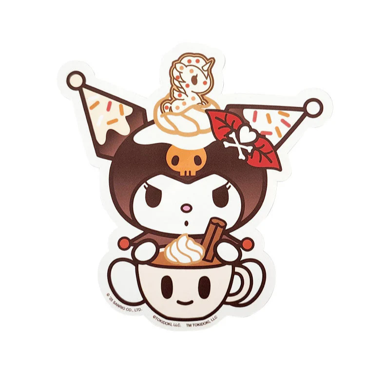 Kuromi x Tokidoki Large Sticker (Pumpkin Spice Harvest) - Image 2