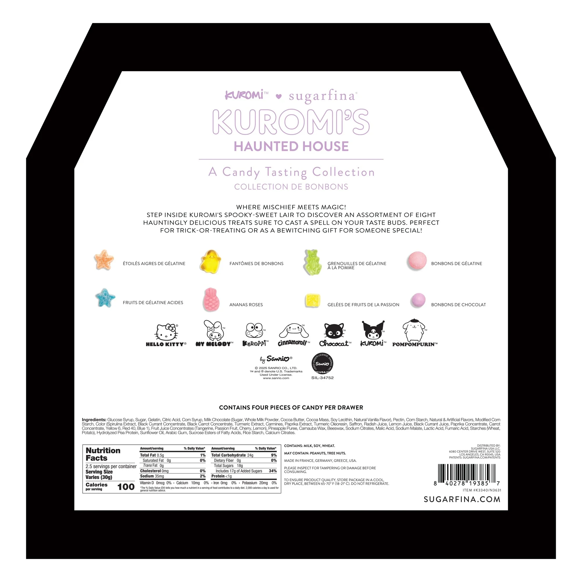 Kuromi's x Sugarfina Halloween Haunted House Tasting Collection - Image 5