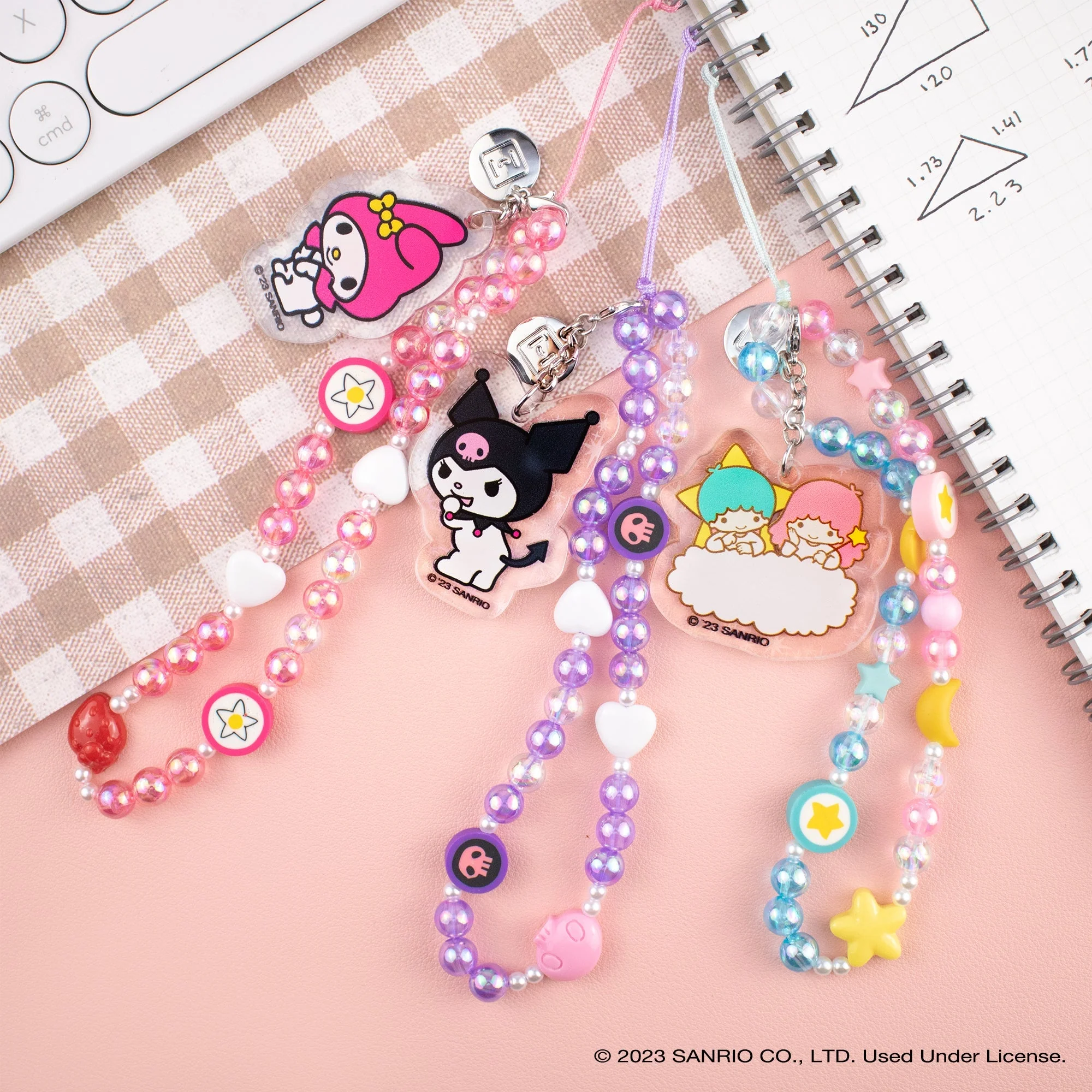 LittleTwinStars Beaded Charm Mobile Phone Wrist Strap - Image 5