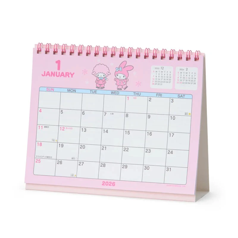 My Melody 2026 Desk Calendar - Image 2