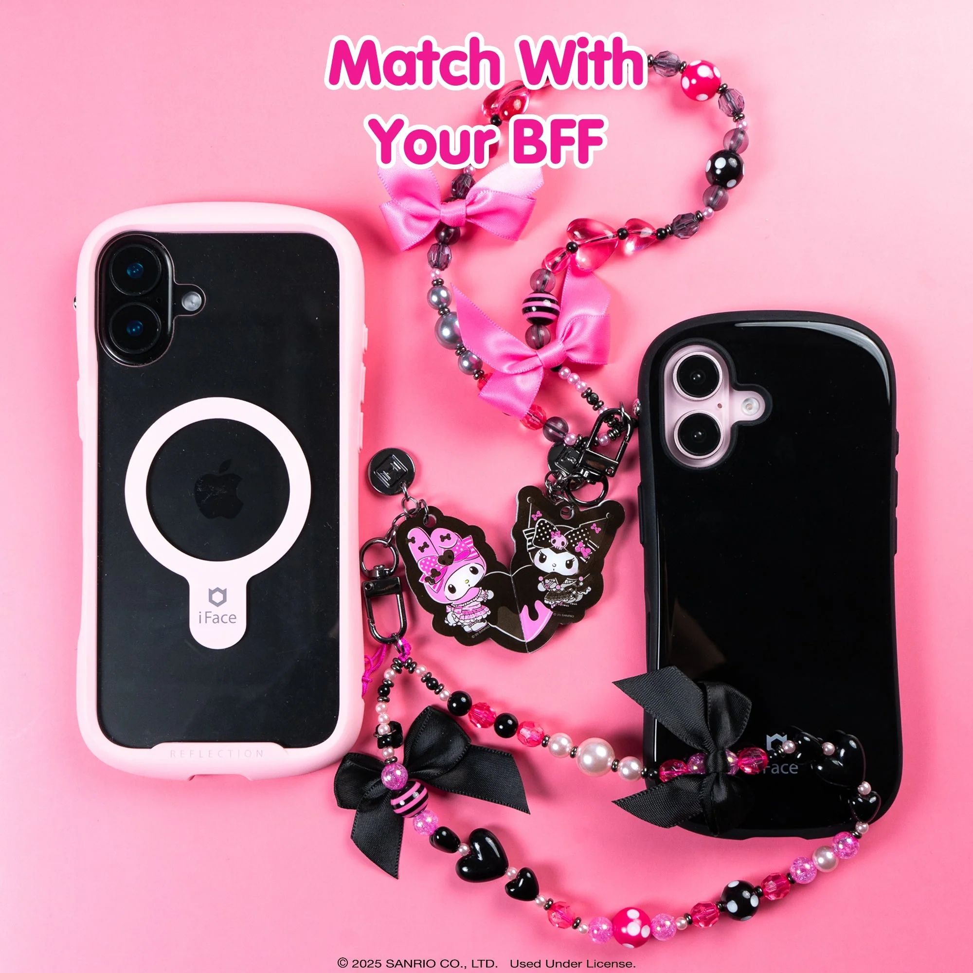 My Melody 50th & Kuromi 20th Anniversary 2-pc Bead Charm Strap Set - Image 4