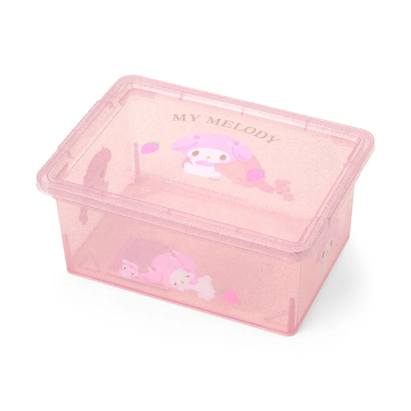 My Melody Clear Glitter Storage Bin (S)