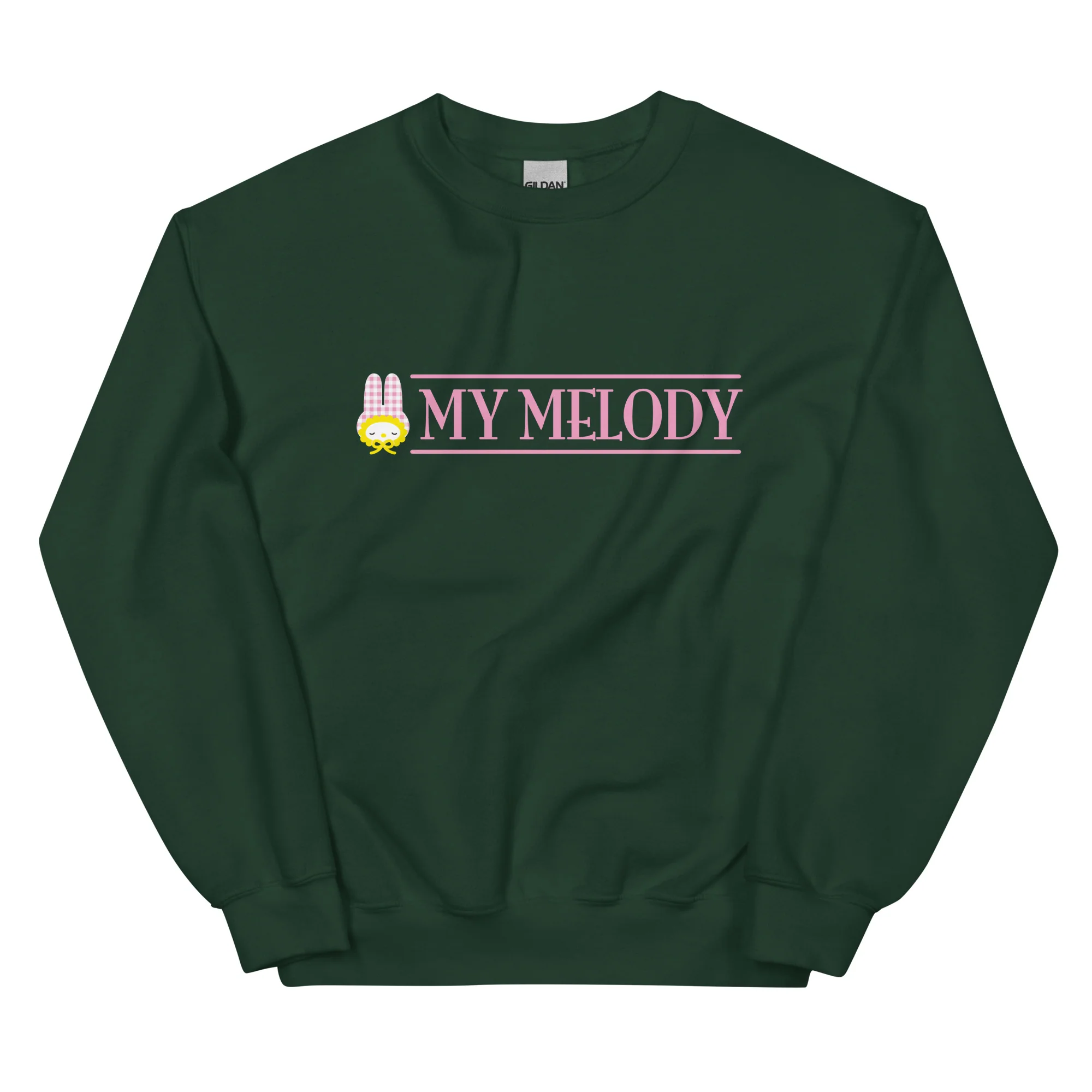My Melody Gingham Logo Classic Crewneck