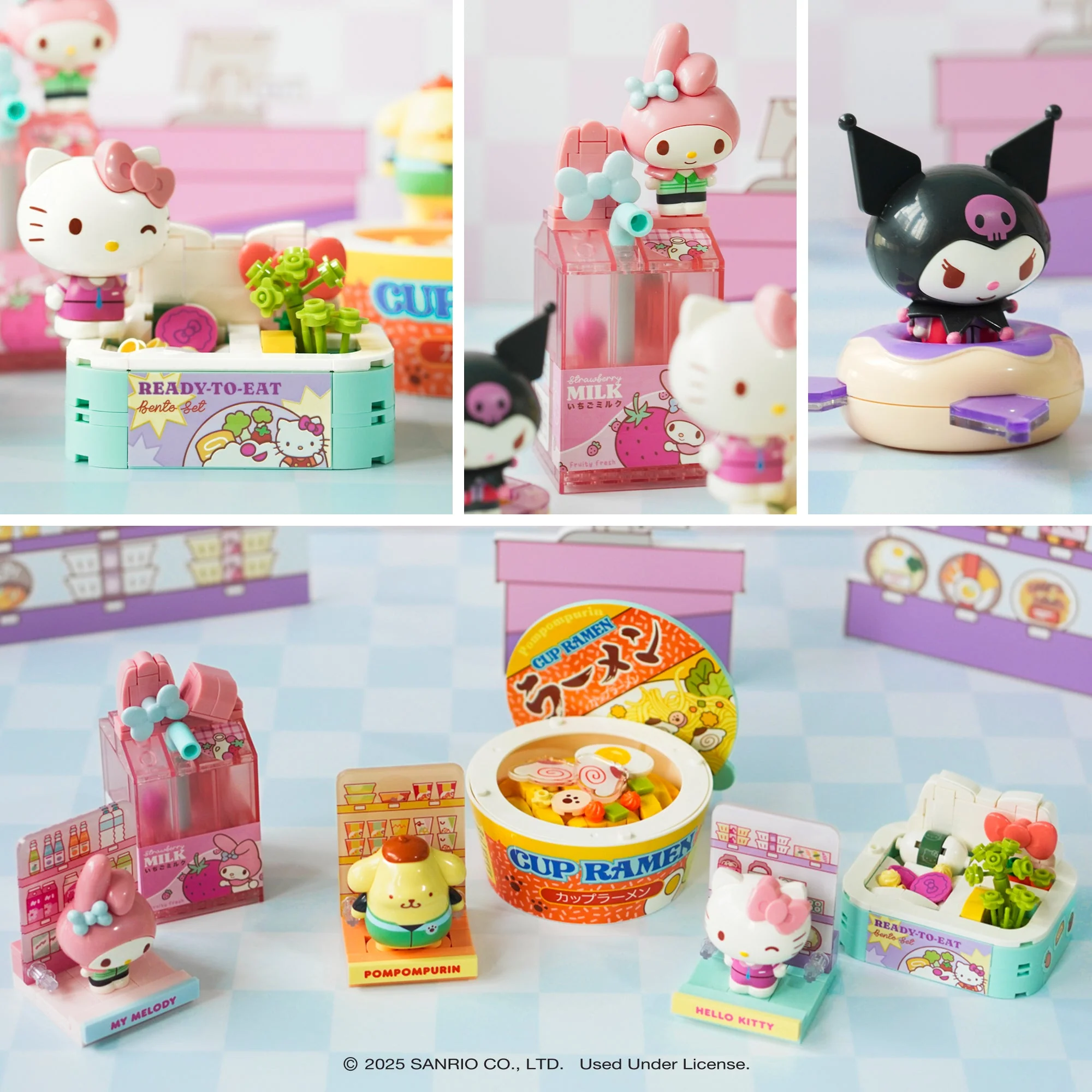 My Melody Konbini Building Blocks Set (Strawberry Milk) - Image 6