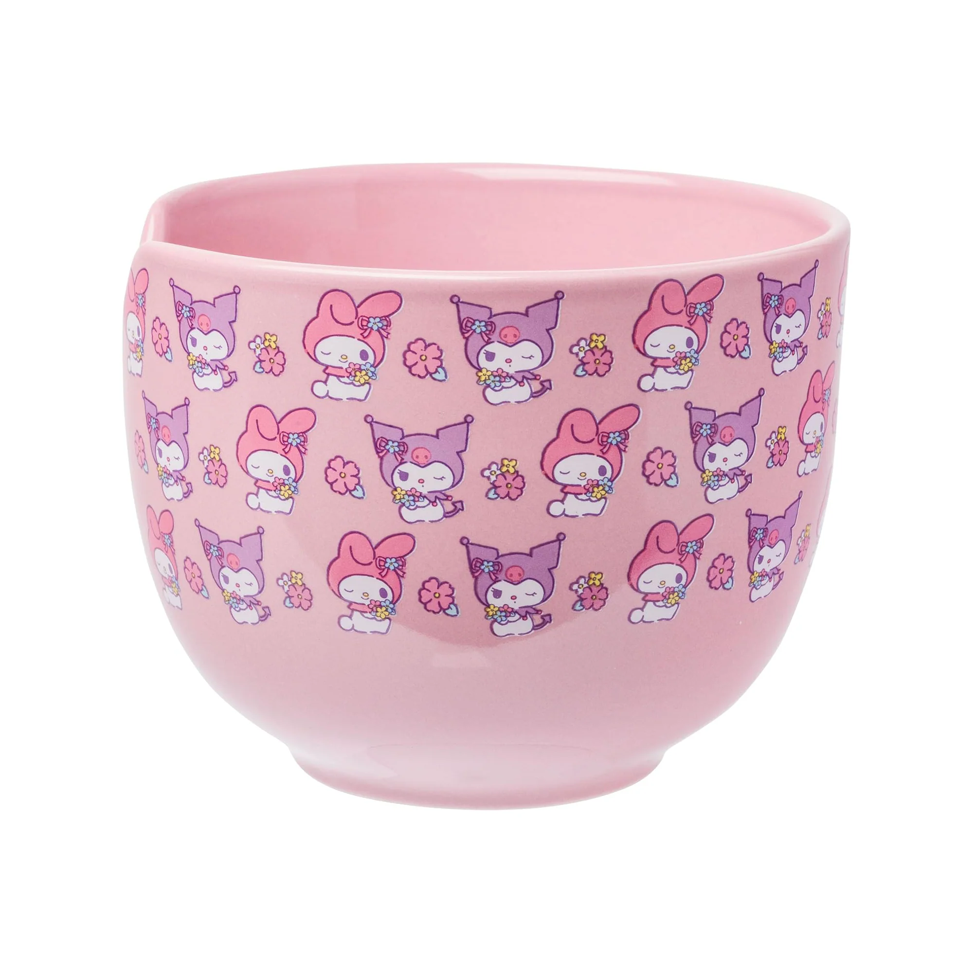 My Melody & Kuromi Ceramic Ramen Bowl and Chopstick Set (Pastel Flowers) - Image 6