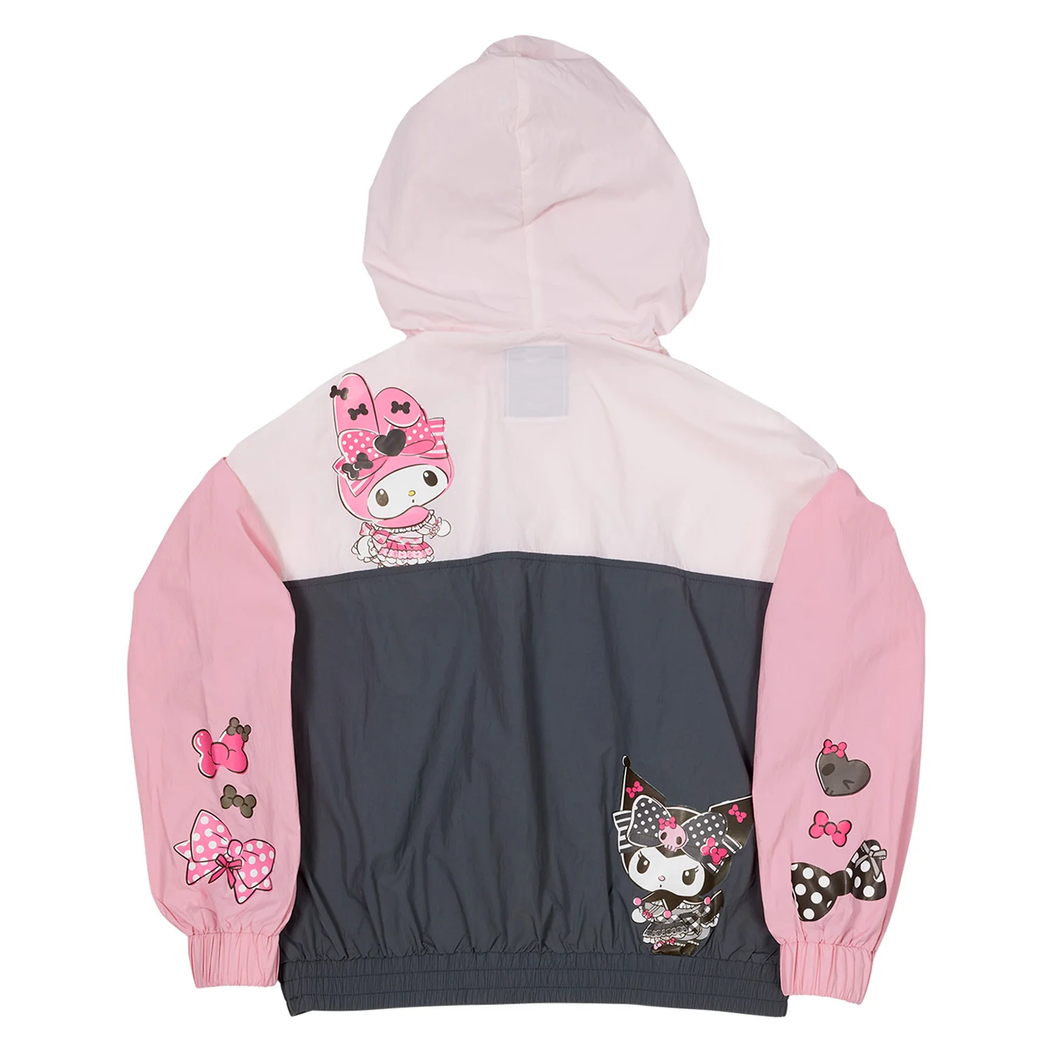 My Melody & Kuromi x Loungefly Half-Zip Unisex Windbreaker Jacket - Image 2
