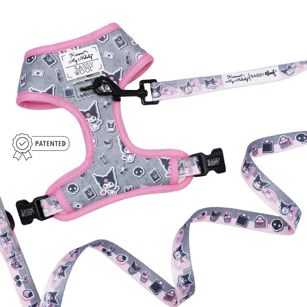 My Melody & Kuromi x Sassy Woof Reversible Dog Harness - Image 3