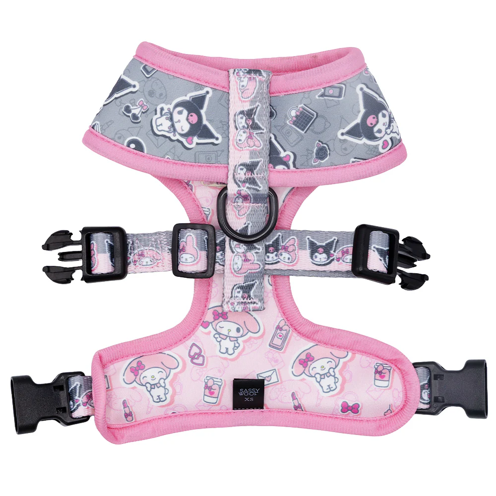 My Melody & Kuromi x Sassy Woof Reversible Dog Harness - Image 7