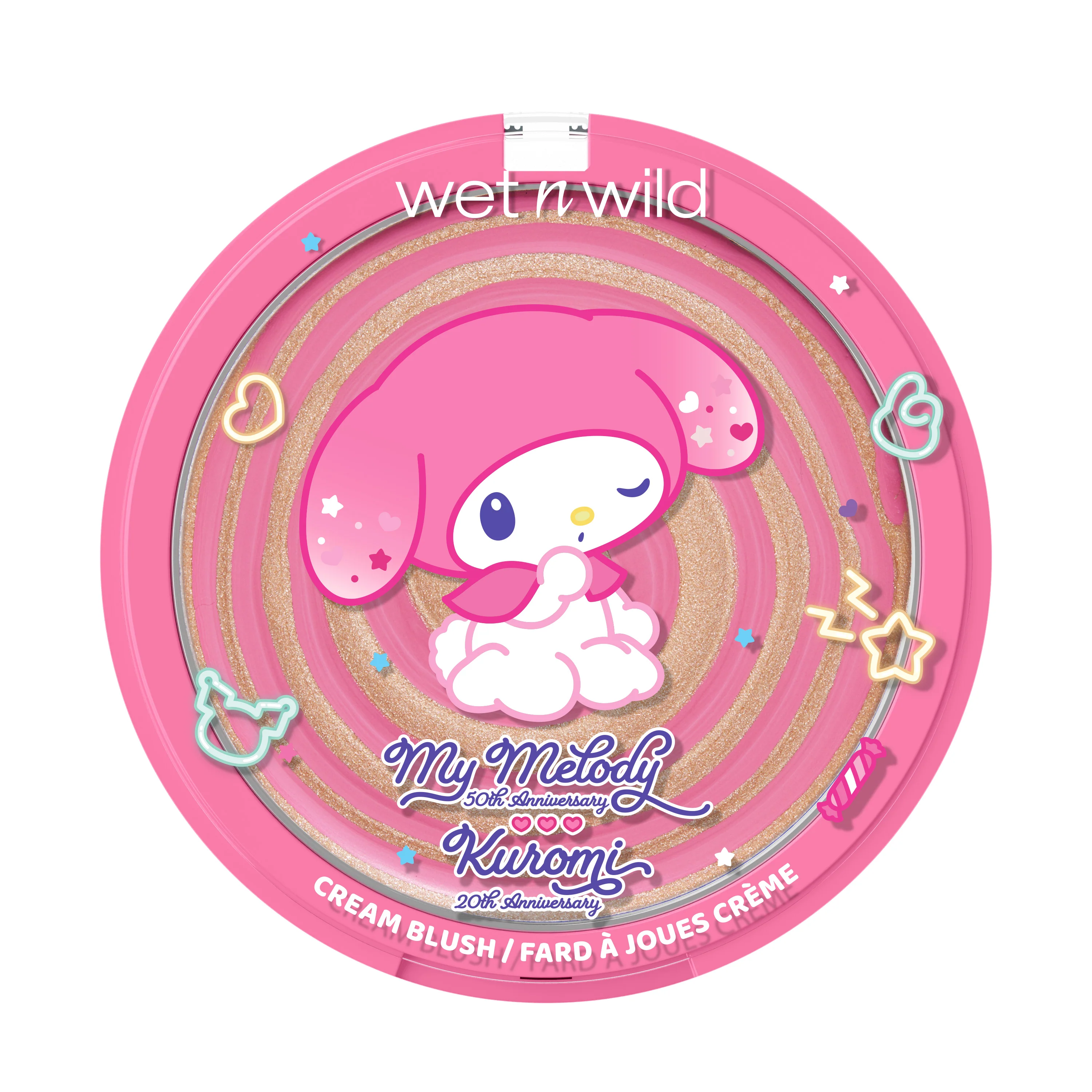 My Melody & Kuromi x Wet n Wild Swirl Cream Blush (My Melody)
