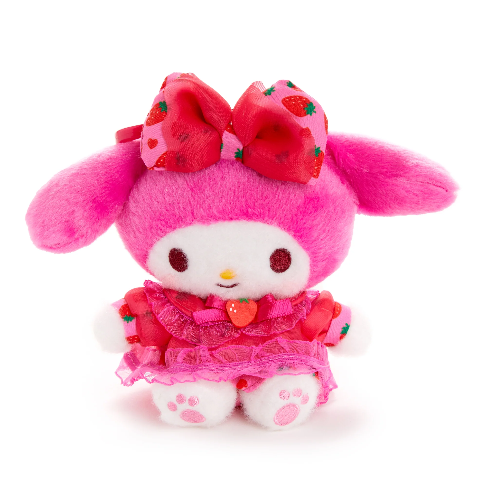 My Melody Plush Mascot Clip (Strawberry Treat Series) - Image 3