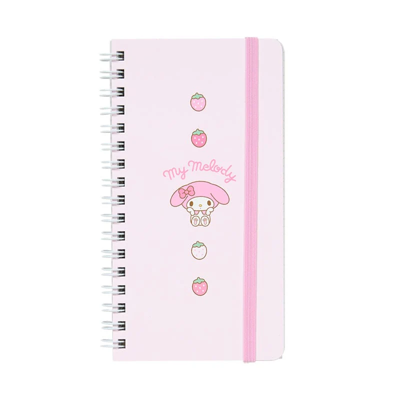 My Melody Slim Spiral Notebook (Elastic Closure)