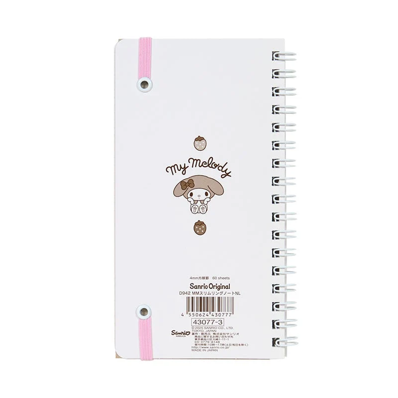 My Melody Slim Spiral Notebook (Elastic Closure) - Image 5
