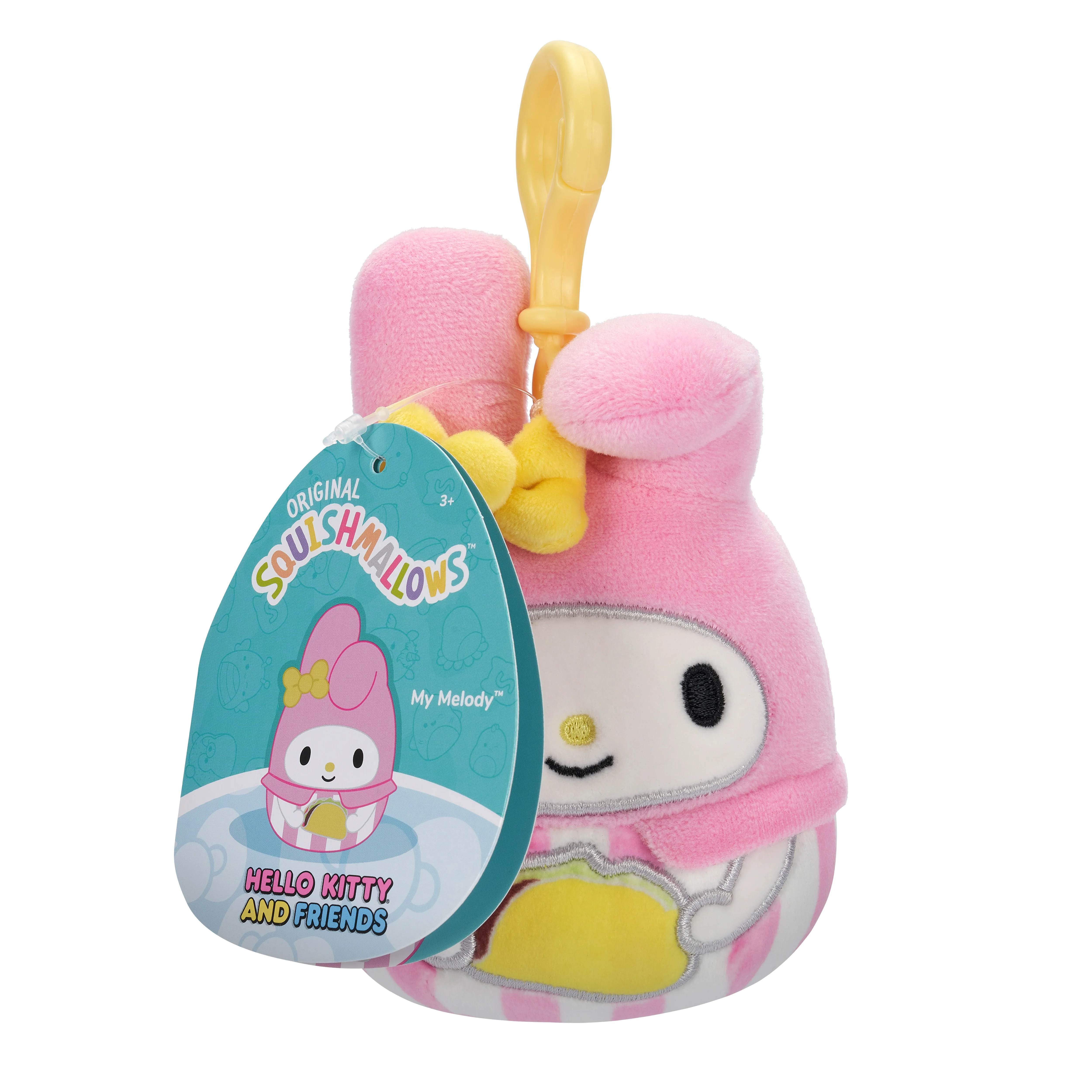 My Melody Squishmallow Plush Mascot Clip (Taco) - Image 2