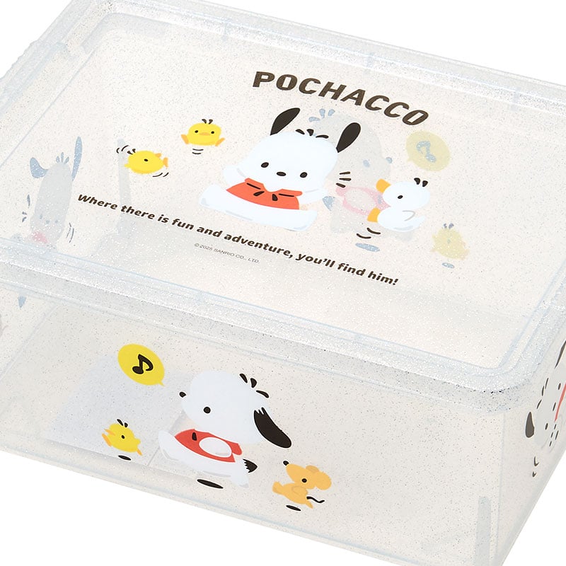 Pochacco Clear Glitter Storage Bin (S) - Image 3