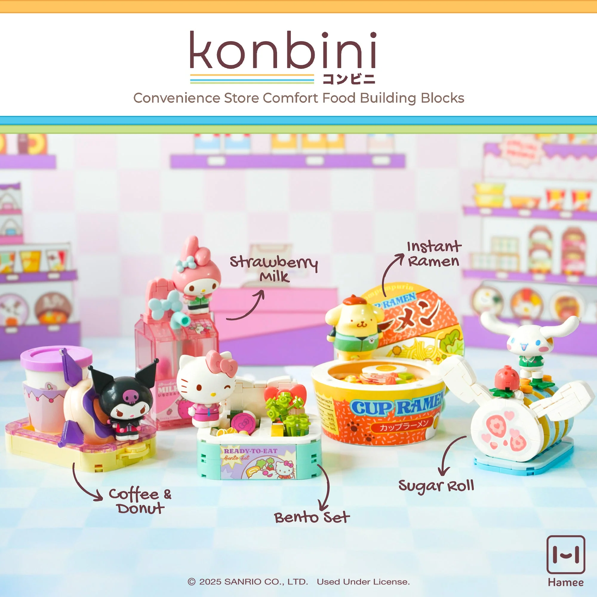 Pompompurin Konbini Building Blocks Set (Instant Ramen) - Image 2