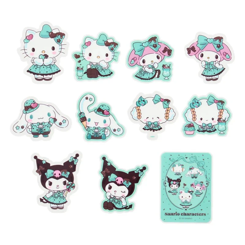 Sanrio Characters 22-pc Mini Sticker Pack (Chocolate Mint Series) - Image 2